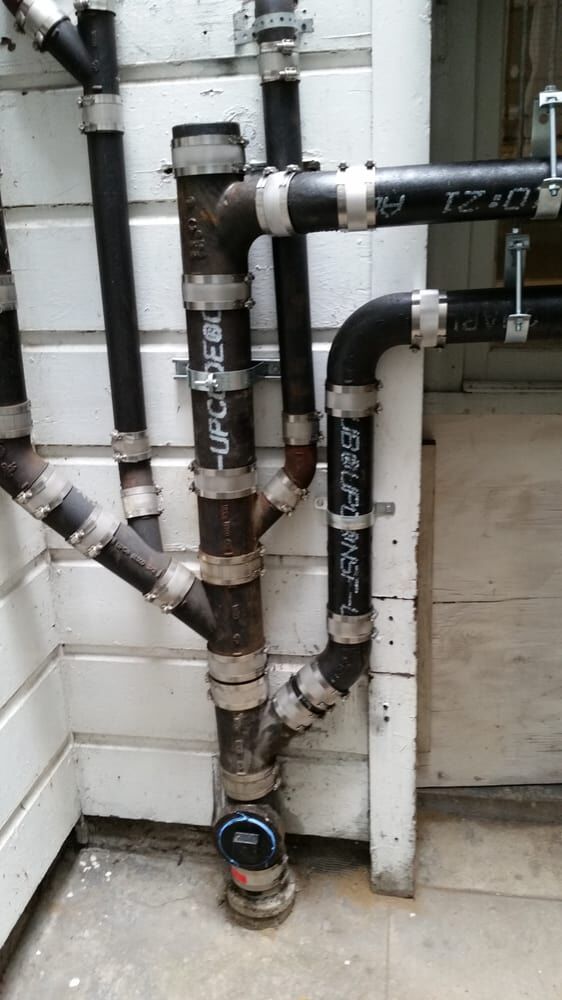 Exterior cleanout and stack