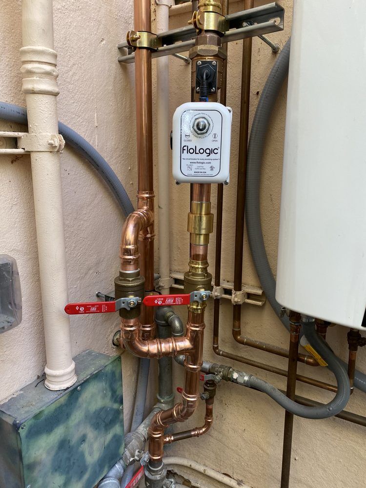 Isolation valves at a supply connection